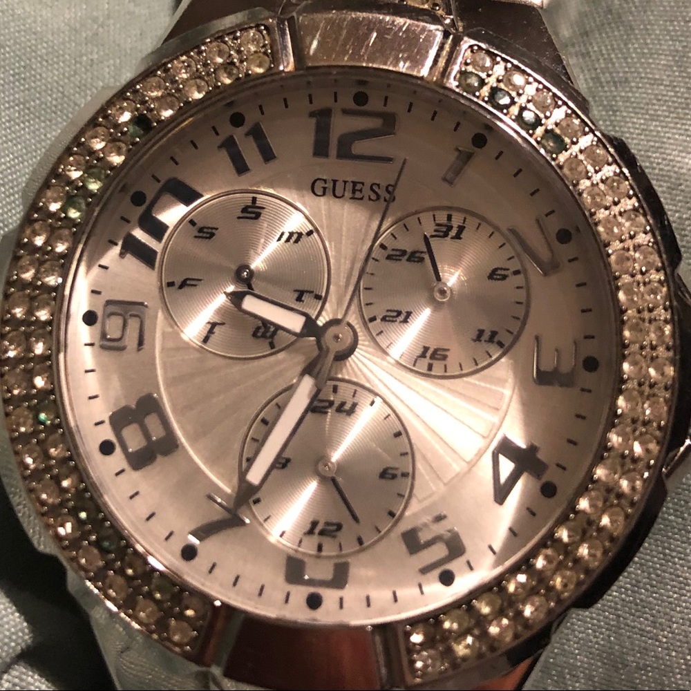 Guess silver watch